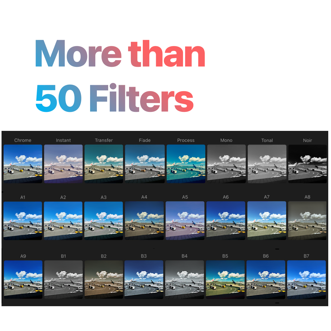 More than 50 Filters
